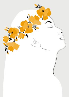 Orli floral portrait