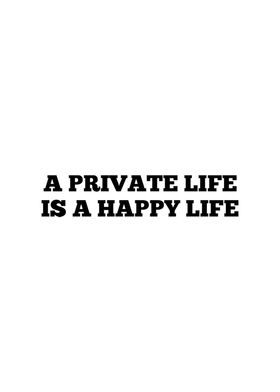 Private Life Quote