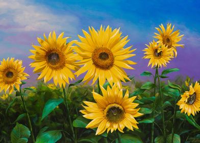 Sunflowers 2 painting