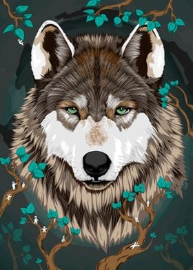 Wolf Spirit Animal' Poster by Articalo | Displate