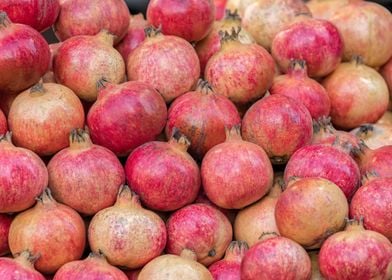 ripe red pomegranate