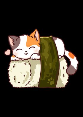 Cat Sushi Japanese Anime K