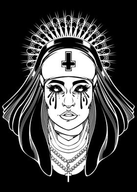 Evil Cross Tattoo Occult