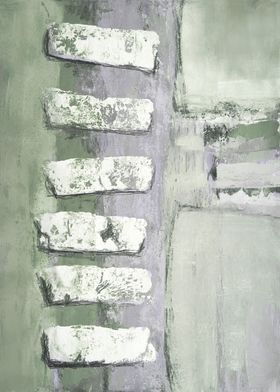 Green gray abstract