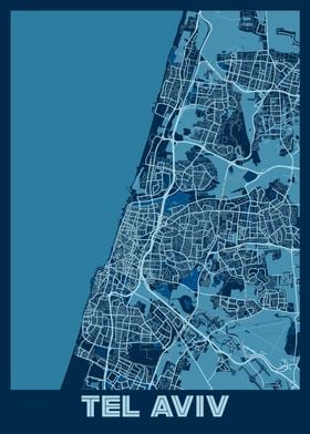 Tel Aviv Peace City Map