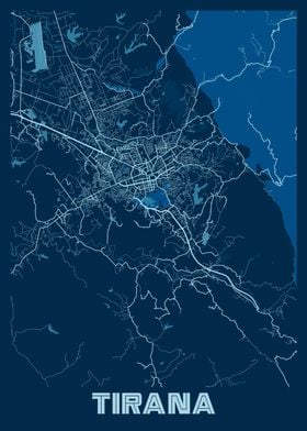 Tirana Peace City Map