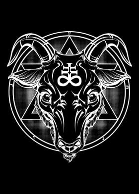 Pentagram Baphomet Satan