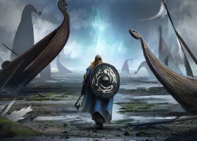 shield warrior viking