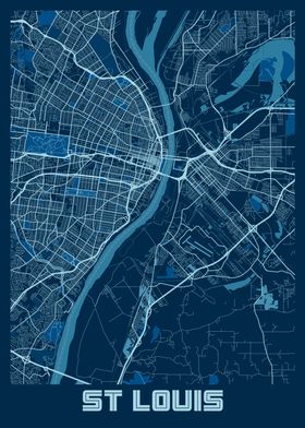 St Louis Peace City Map