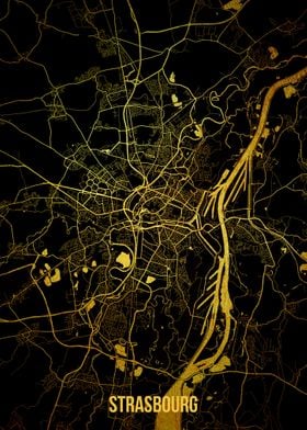 Strasbourg gold map