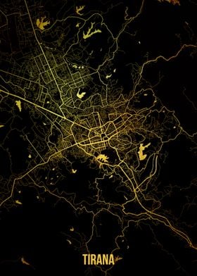 Tirana gold map