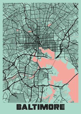 Baltimore Peony City Map