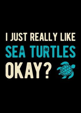 Funny Sea Turtle