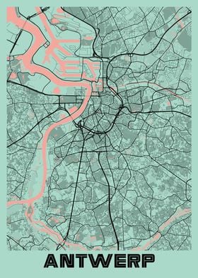 Antwerp Peony City Map