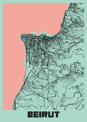 Beirut Peony City Map