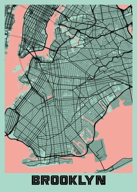 Brooklyn Peony City Map