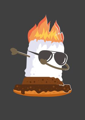 Dabbing Smore Marshmallow