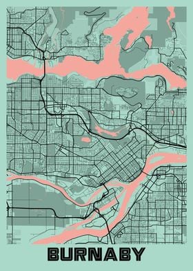 Burnaby Peony City Map