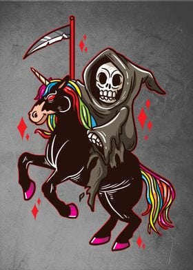 Grim reaper unicorn