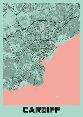 Cardiff Peony City Map