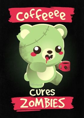 Coffee zombie bear