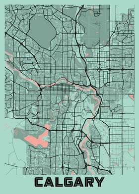 Calgary Peony City Map