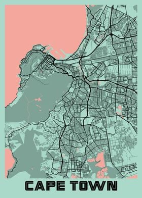 Cape Town Peony City Map