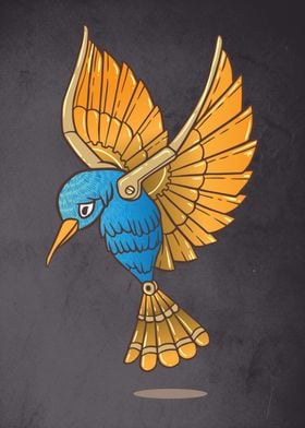 Mechanical Steampunk bird