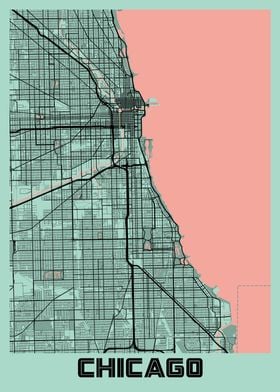 Chicago Peony City Map