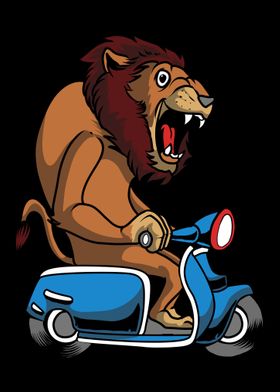 Retro Scooter Bike Vintage