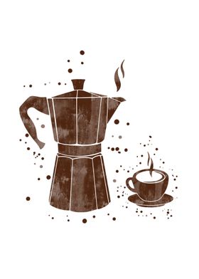 Moka pot coffee 