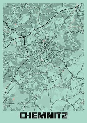 Chemnitz Peony City Map