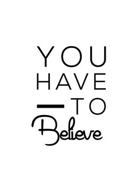 Believe Quotes Wall Art