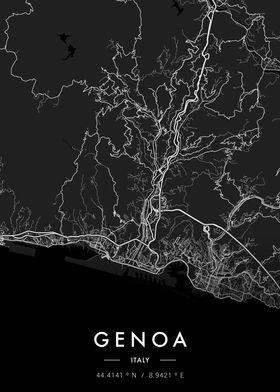 Genoa City Map Dark