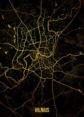 Vilnius gold map