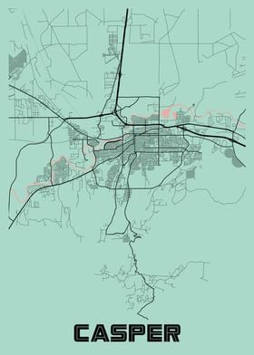 Casper Peony City Map