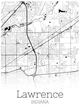 Lawrence Indiana city map