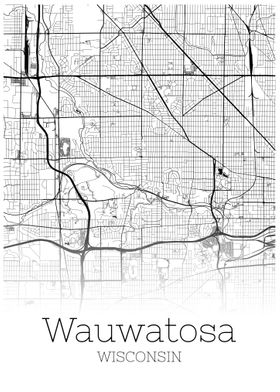 Wauwatosa Wisconsin map