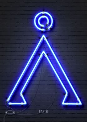 Stargate neon sign