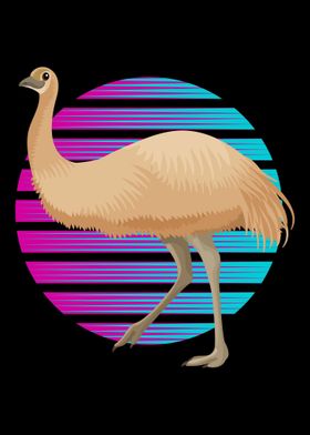 Emu Retro Synthwave Emu Au