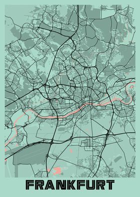 Frankfurt Peony City Map