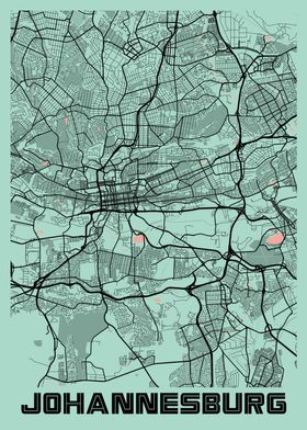 Johannesburg Peony Map