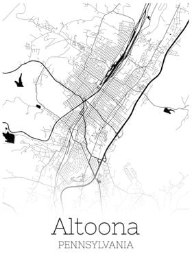 Altoona Pennsylvania map