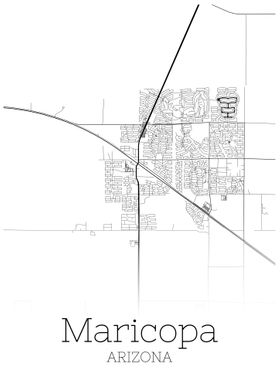 Maricopa Arizona city map