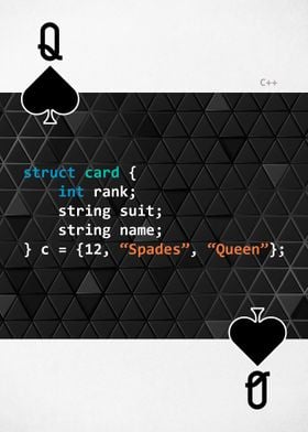 Queen card in c++