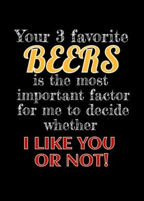 Beers Whether I Like You