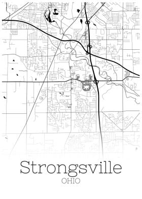 Stronsville Ohio city map