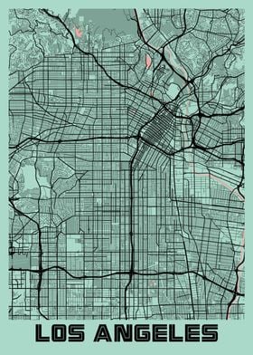 Los Angeles Peony City Map