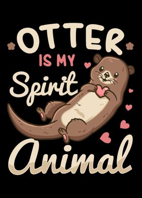 Otter Spirit Animal River 