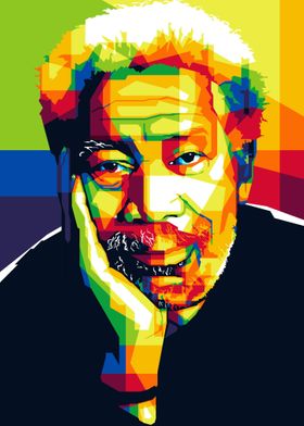 Morgan Freeman Wpap Popart